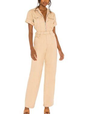 WeWoreWhat Khaki Utility Flight Suit Jumpsuit Medium